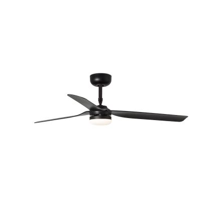 FARO 33815WT-21 - LED Hämardatav laeventilaator PUNT M LED/18W/230V 3000/4200/6500K must d. 132 cm Wi-Fi Tuya + kaugjuhtimispult