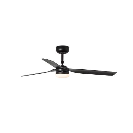 FARO 33815WT-21 - LED Hämardatav laeventilaator PUNT M LED/18W/230V 3000/4200/6500K must d. 132 cm Wi-Fi Tuya + kaugjuhtimispult