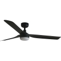 FARO 33815WT1S - LED-hämardatav laeventilaator PUNT M LED/18W/230V 2700/3000/4000K, läbimõõt 132 cm, must, Wi-Fi Tuya + kaugjuhtimispult