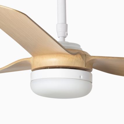 FARO 33816-20 - LED laeventilaator PUNT LED/18W/230V Wi-Fi beež/valge + kaugjuhtimispult