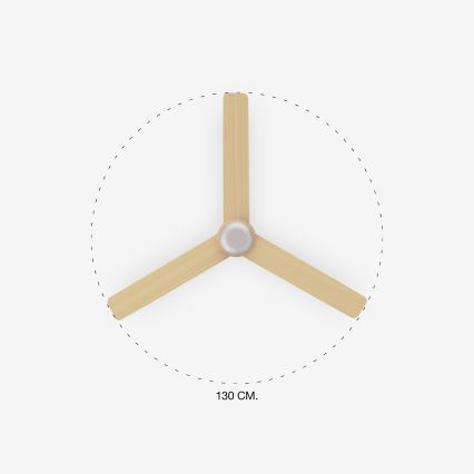 FARO 33816-20 - LED laeventilaator PUNT LED/18W/230V Wi-Fi beež/valge + kaugjuhtimispult