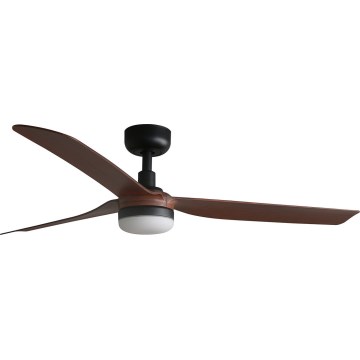 FARO 33817WT-21 - Hämardatav LED-laeventilaator PUNT M LED/18W/230V pruun/must läbimõõt 132 cm Wi-Fi Tuya + kaugjuhtimispult