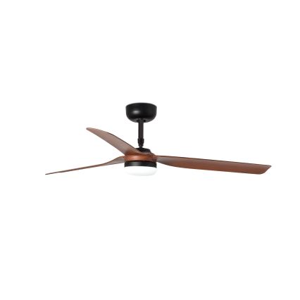 FARO 33817WT-21 - Hämardatav LED-laeventilaator PUNT M LED/18W/230V pruun/must läbimõõt 132 cm Wi-Fi Tuya + kaugjuhtimispult