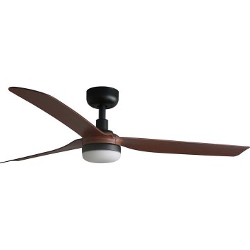 FARO 33817WT1S - LED hämardatav laeventilaator PUNT M LED/18W/230V 2700/3000/4000K läbilõige 132 cm pruun/must Wi-Fi Tuya + kaugjuhtimispult