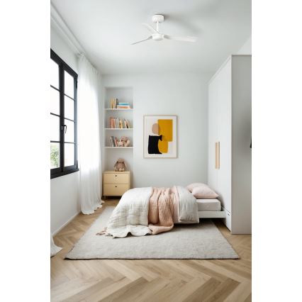 FARO 33820 - Laeventilaator MINI PUNT S valge d. 90 cm + kaugjuhtimispult