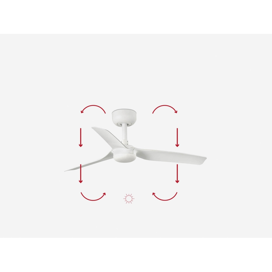 FARO 33820WP - Laeventilaator MINI PUNT S valge d. 90 cm SMART + pult