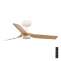 FARO 33821 - Laeventilaator MINI PUNT S pruun/valge d. 90 cm + kaugjuhtimispult