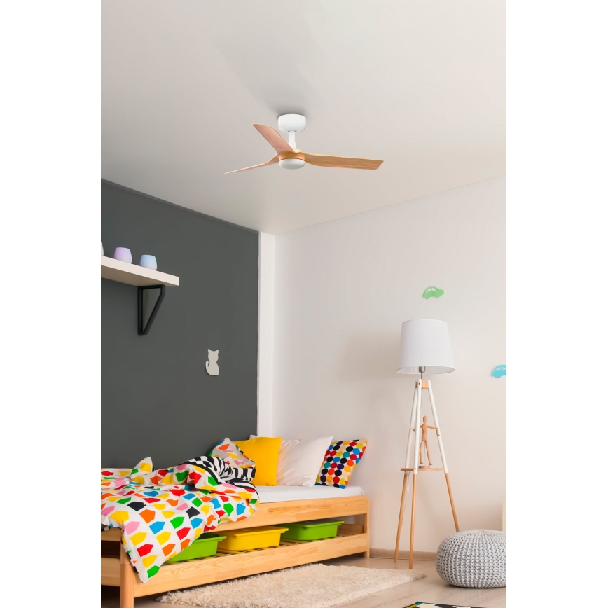 FARO 33821 - Laeventilaator MINI PUNT S pruun/valge d. 90 cm + kaugjuhtimispult
