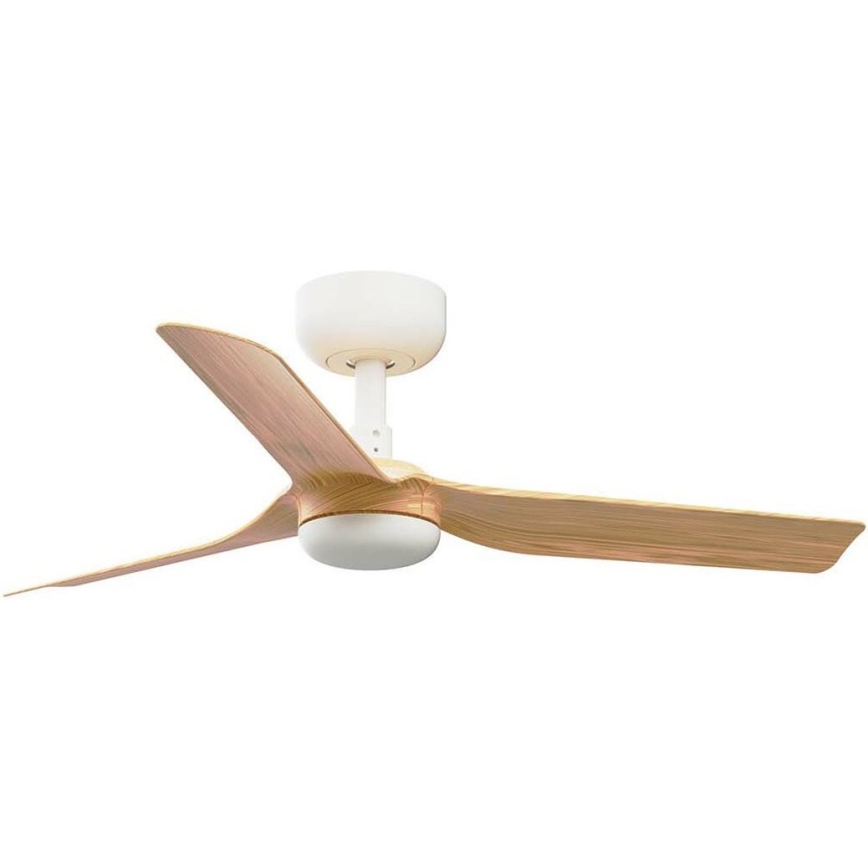 FARO 33821WT - Laeventilaator MINI PUNT S pruun/valge d. 90 cm Wi-Fi Tuya + kaugjuhtimispult
