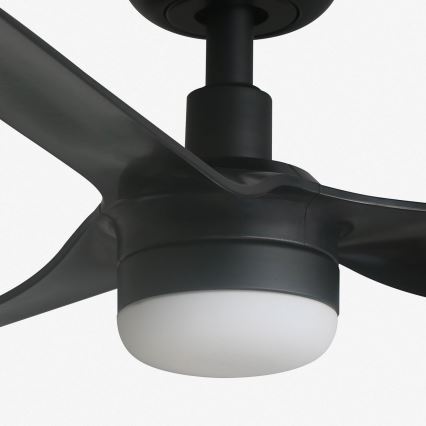 FARO 33822-1TW - LED Hämardatav laeventilaator MINI PUNT S LED/10W 2700/4000/6000K must d. 90 cm + kaugjuhtimispult