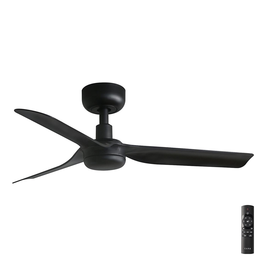FARO 33822 - Laeventilaator MINI PUNT S must d. 90 cm + kaugjuhtimispult