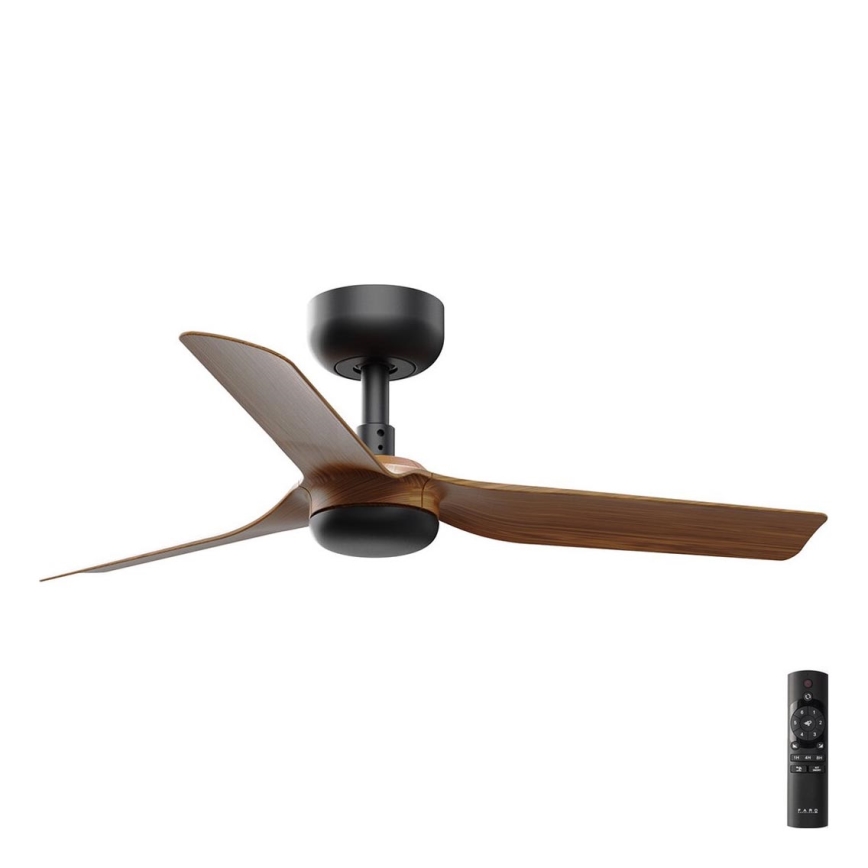 FARO 33823 - Laeventilaator MINI PUNT S pruun/must d. 90 cm + kaugjuhtimispult