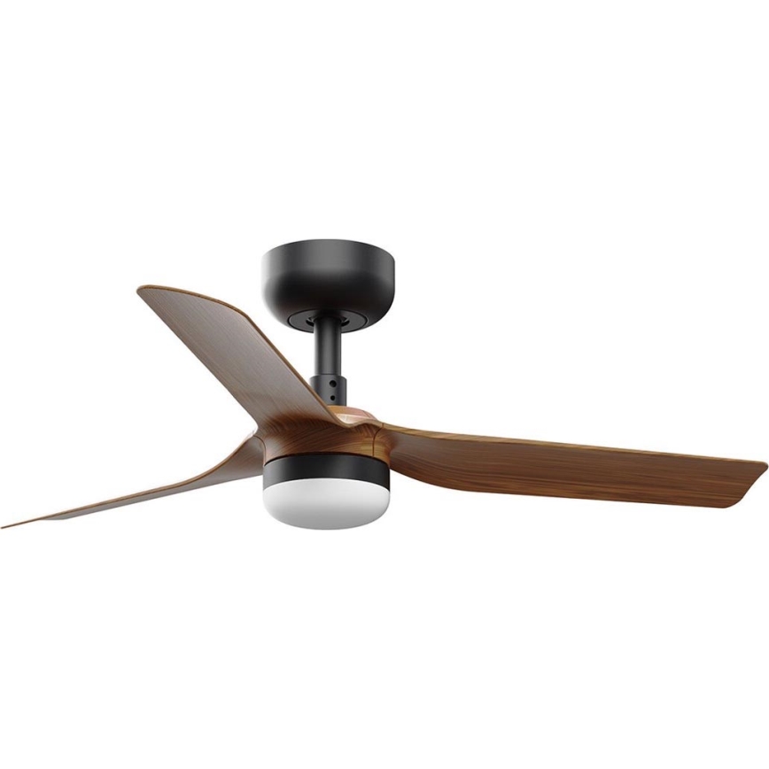 FARO 33823WT-1TW - LED Hämardatav laeventilaator MINI PUNT S LED/10W/230V 2700/4000/6000K pruun/must d. 90 cm Wi-Fi Tuya + kaugjuhtimispult