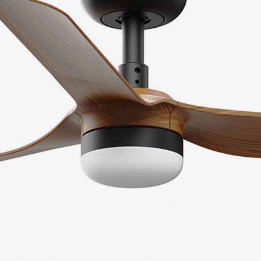FARO 33823WT-1TW - LED Hämardatav laeventilaator MINI PUNT S LED/10W/230V 2700/4000/6000K pruun/must d. 90 cm Wi-Fi Tuya + kaugjuhtimispult
