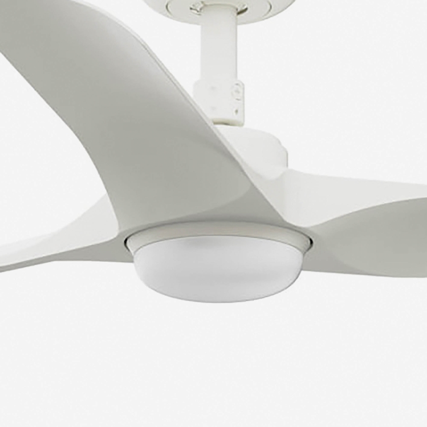 FARO 33824-1TW - LED-hämardatav laeventilaator HEY S LED/10W/230V 2700/3000/4000K valge läbimõõt 90 cm + kaugjuhtimispult