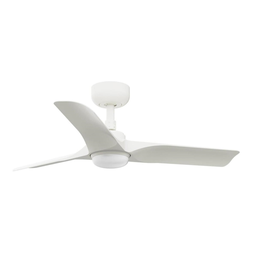 FARO 33824WT-1TW - LED Hämardatav laeventilaator HEY S LED/10W/230V 2700/4000/6000K valge d. 90 cm Wi-Fi Tuya + kaugjuhtimispult