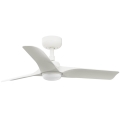 FARO 33824WT1S - hämardatav LED-laeventilaator HEY S LED/10W/230V 2700/3000/4000K läbimõõt 90 cm valge Wi-Fi Tuya + kaugjuhtimispult