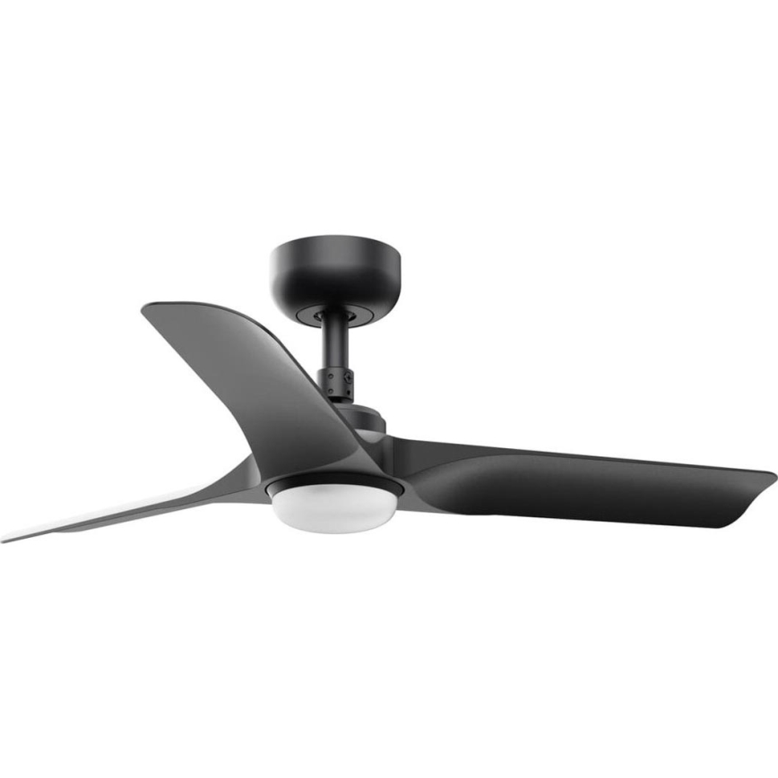 FARO 33825WT-1TW - LED Hämardatav laeventilaator HEY S LED/10W/230V 2700/4000/6000K must d. 90 cm Wi-Fi Tuya + kaugjuhtimispult