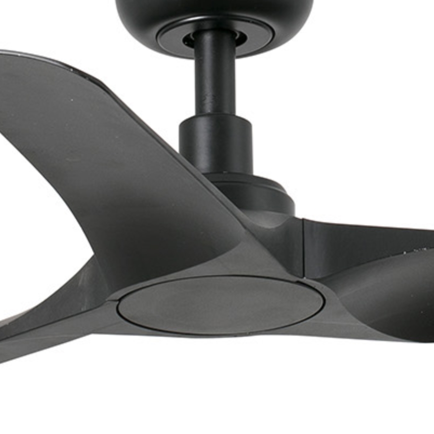 FARO 33825WT - Laeventilaator HEY S must d. 90 cm Wi-Fi Tuya + kaugjuhtimispult