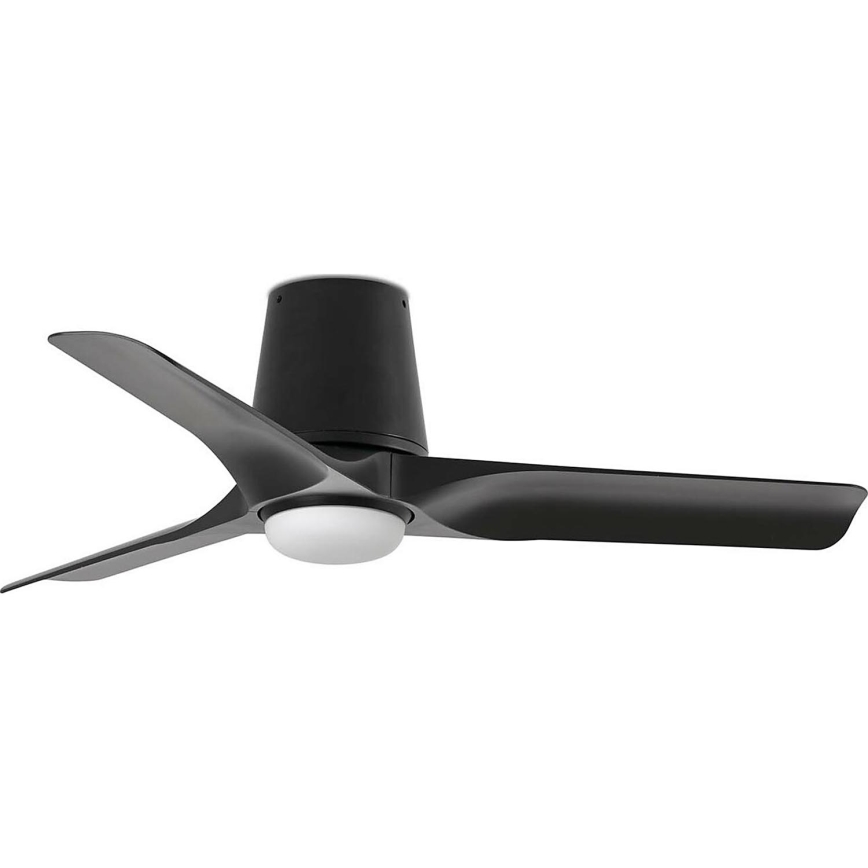 FARO 33827-1TW - LED Hämardatav laeventilaator HEY TUB S LED/10W/230V 2700/4000/6000K must d. 90 cm + kaugjuhtimispult