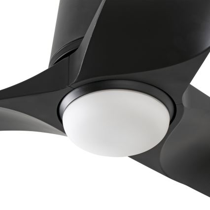 FARO 33827-1TW - LED Hämardatav laeventilaator HEY TUB S LED/10W/230V 2700/4000/6000K must d. 90 cm + kaugjuhtimispult