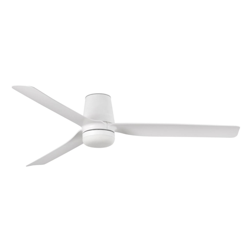 FARO 33828-1TW - LED Hämardatav laeventilaator PUNT TUB M LED/18W/230V 3000/4200/6500K d. 130 cm valge + kaugjuhtimispult