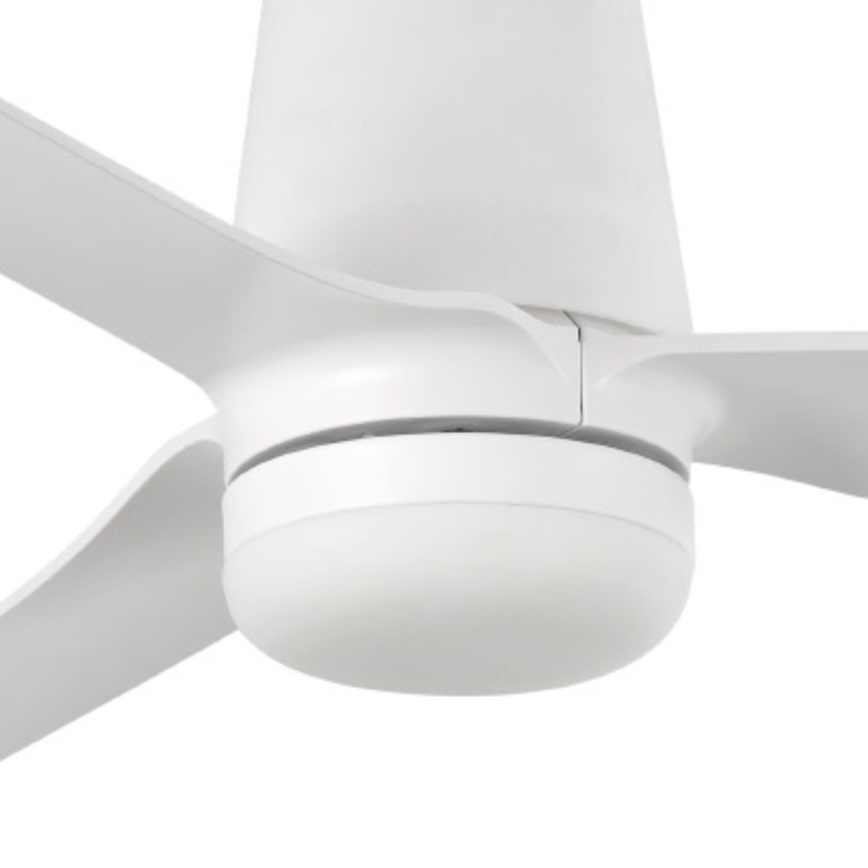FARO 33828-1TW - LED Hämardatav laeventilaator PUNT TUB M LED/18W/230V 3000/4200/6500K d. 130 cm valge + kaugjuhtimispult