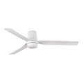 FARO 33828WT1S - LED-hämardatav laeventilaator PUNT TUB M LED/18W/230V 2700/3000/4000K läbimõõt 132 cm valge Wi-Fi Tuya + kaugjuhtimispult