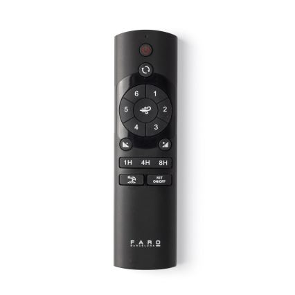 FARO 33829-1TW - LED Hämardatav laeventilaator PUNT TUB M LED/18W/230V 3000/4200/6500K d. 130 cm valge/brown+ kaugjuhtimispult