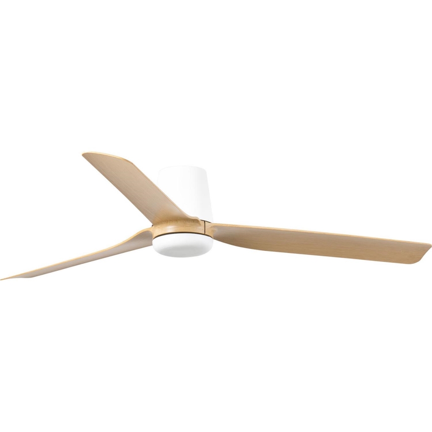 FARO 33829 - Laeventilaator PUNT TUB M pruun/valge d. 130 cm + kaugjuhtimispult