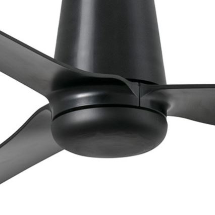 FARO 33830 - Laeventilaator PUNT TUB M must d. 130 cm + kaugjuhtimispult