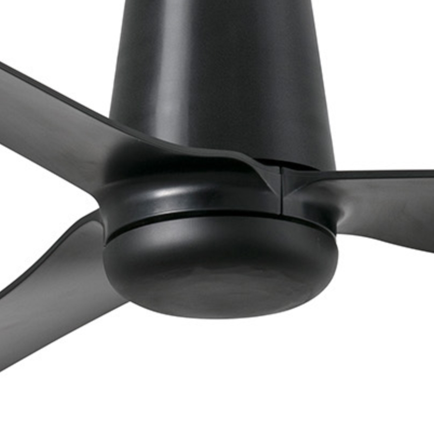 FARO 33830WT - Laeventilaator PUNT TUB M must d. 132 cm Wi-Fi Tuya + kaugjuhtimispult