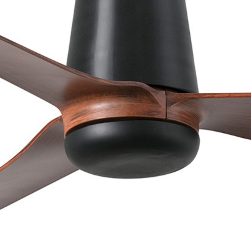 FARO 33831 - Laeventilaator PUNT TUB M pruun/must d. 130 cm + kaugjuhtimispult