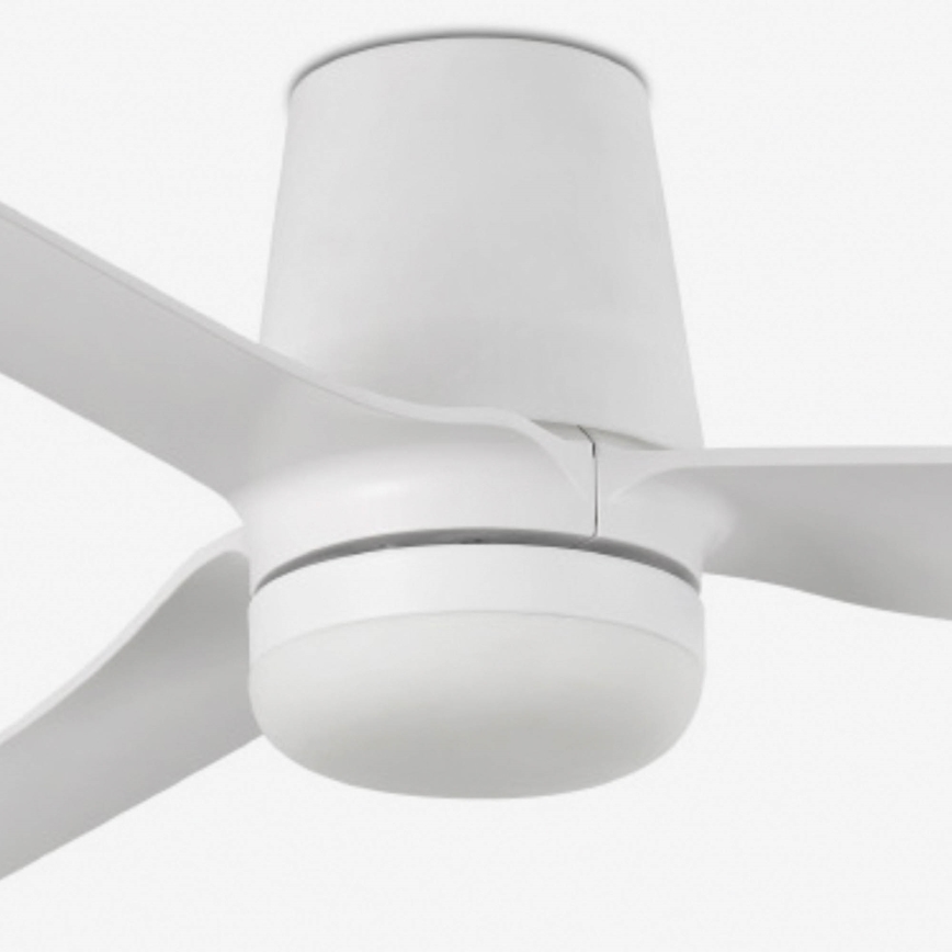 FARO 33832WT-1TW - LED Hämardatav laeventilaator MINI PUNT TUB S LED/10W/230V 2700/4000/6000K valge d. 90 cm Wi-Fi Tuya + kaugjuhtimispult
