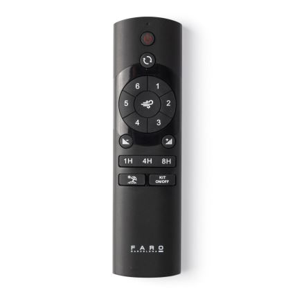 FARO 33833-1TW - LED-hämardatav laeventilaator MINI PUNT TUB, LED 10W/230V, 2700/3000/4000K, läbimõõt 90 cm, pruun/valge + kaugjuhtimispult