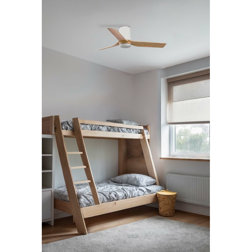 FARO 33833 - Laeventilaator MINI PUNT TUB S pruun/valge d. 90 cm + kaugjuhtimispult
