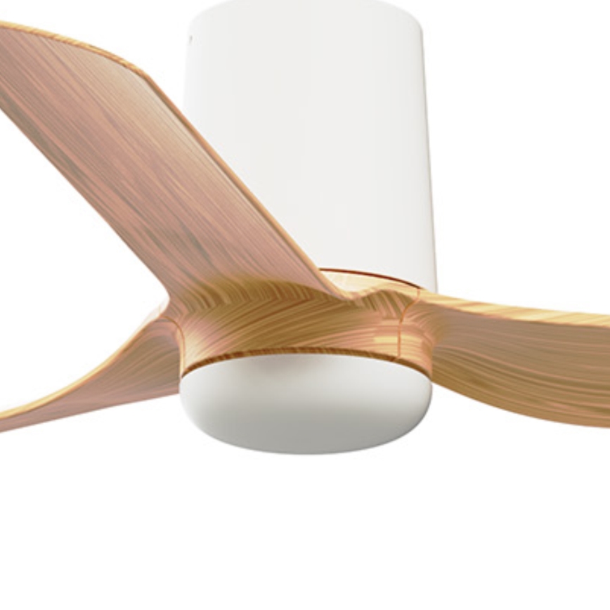 FARO 33833 - Laeventilaator MINI PUNT TUB S pruun/valge d. 90 cm + kaugjuhtimispult