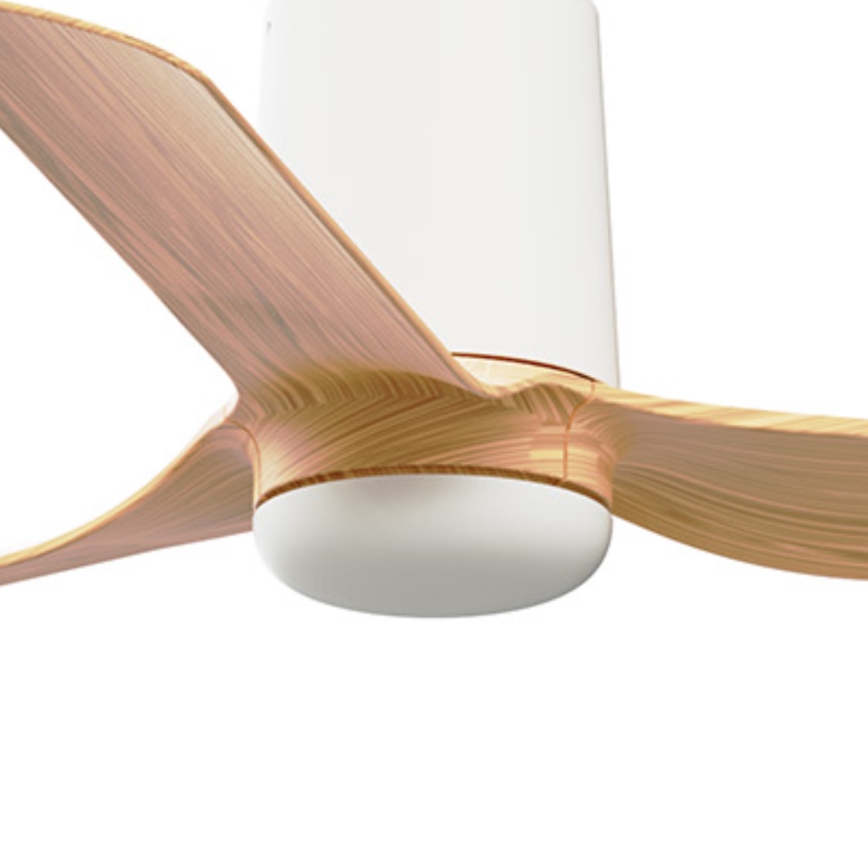 FARO 33833WT - Laeventilaator MINI PUNT TUB S pruun/valge d. 90 cm Wi-Fi Tuya + kaugjuhtimispult