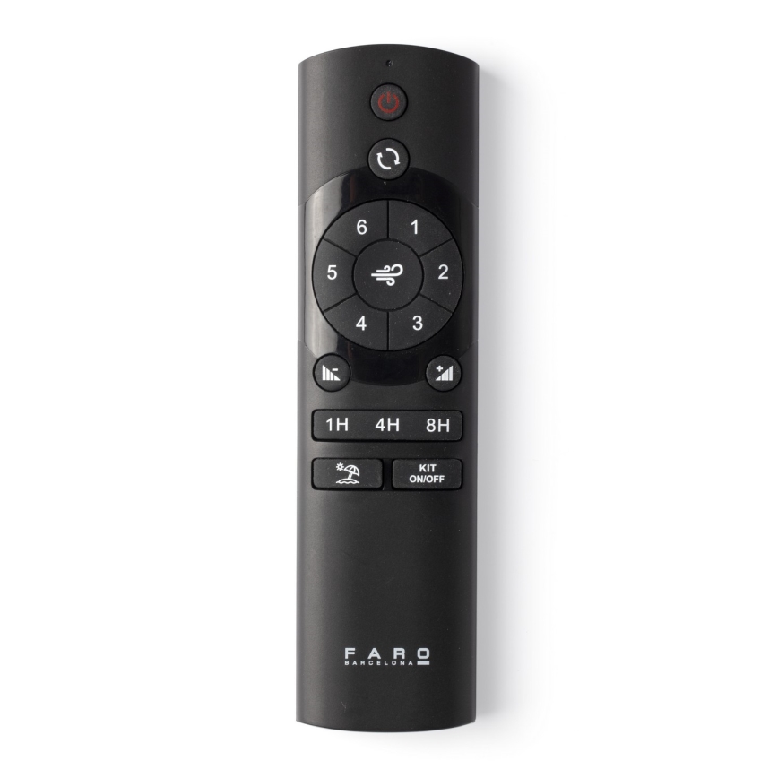 FARO 33834-1TW - LED-hämardatav laeventilaator MINI PUNT TUB S LED/10W/230V 2700/3000/4000K, läbimõõt 90 cm, must + kaugjuhtimispult