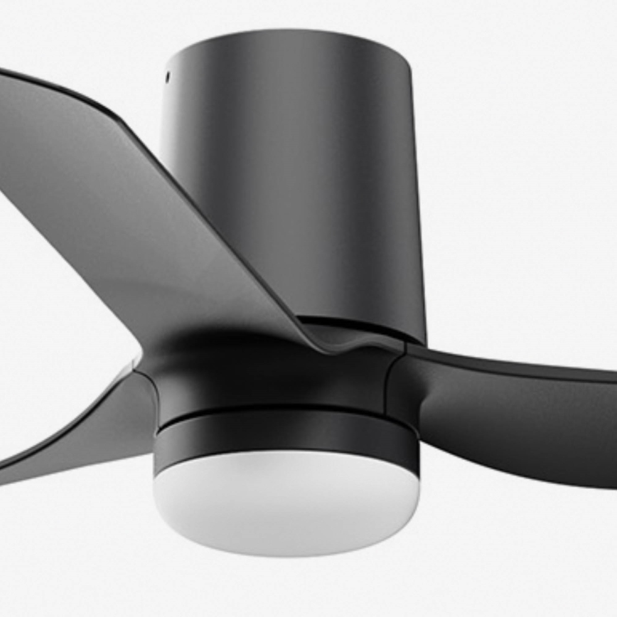 FARO 33834WT-1TW - LED Hämardatav laeventilaator MINI PUNT TUB S LED/10W/230V 2700/4000/6000K must d. 90 cm Wi-Fi Tuya + kaugjuhtimispult