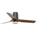 FARO 33835-1TW - LED-hämardatav laeventilaator MINI PUNT TUB LED-iga/10W/230V 2700/3000/4000K läbimõõt 90 cm pruun/must + kaugjuhtimispult