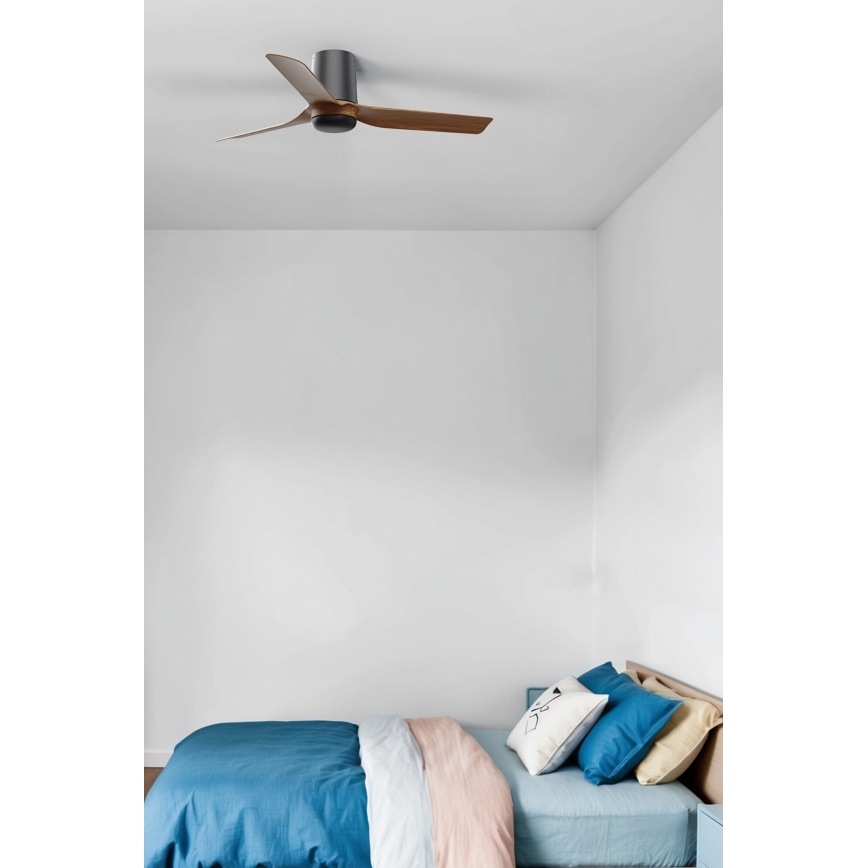FARO 33835 - Laeventilaator MINI PUNT TUB S pruun/must d. 90 cm + kaugjuhtimispult