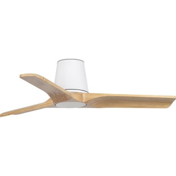 FARO 33836 - Laeventilaator HEYWOOD TUB S mänd/valge d. 90 cm + kaugjuhtimispult