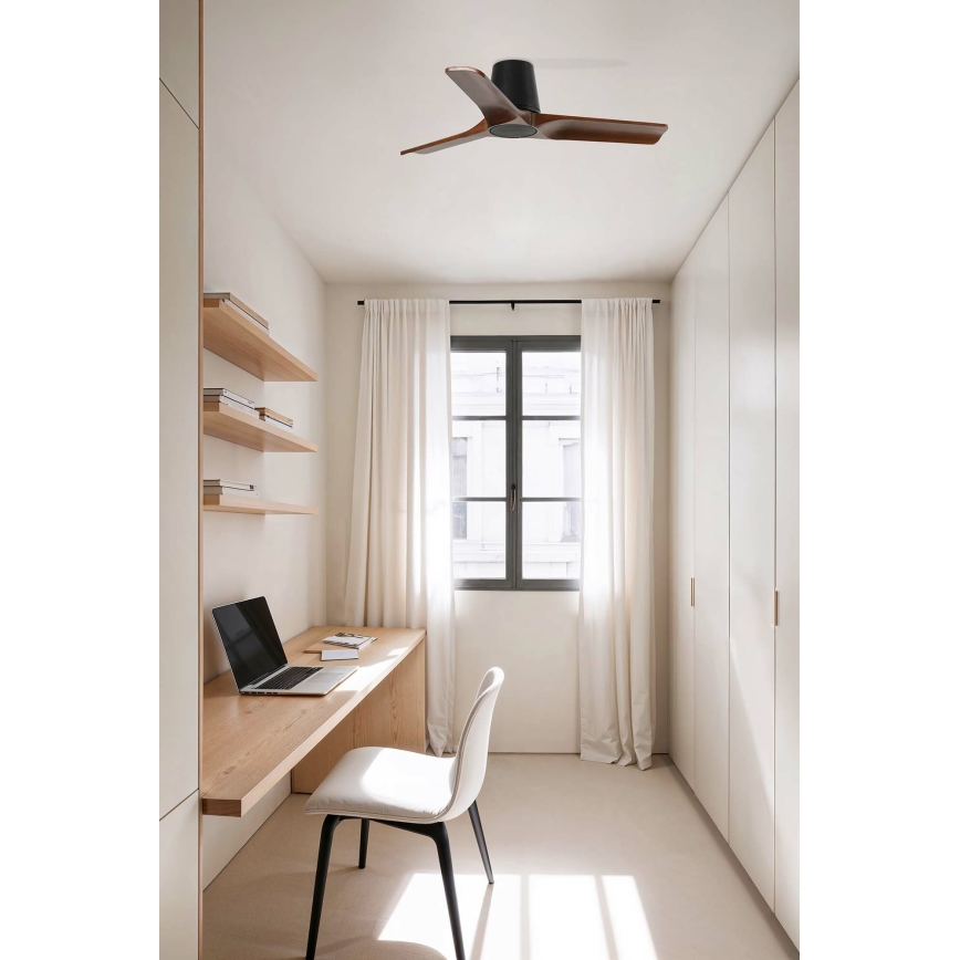 FARO 33837 - Laeventilaator HEYWOOD TUB S mänd/must d. 90 cm + kaugjuhtimispult