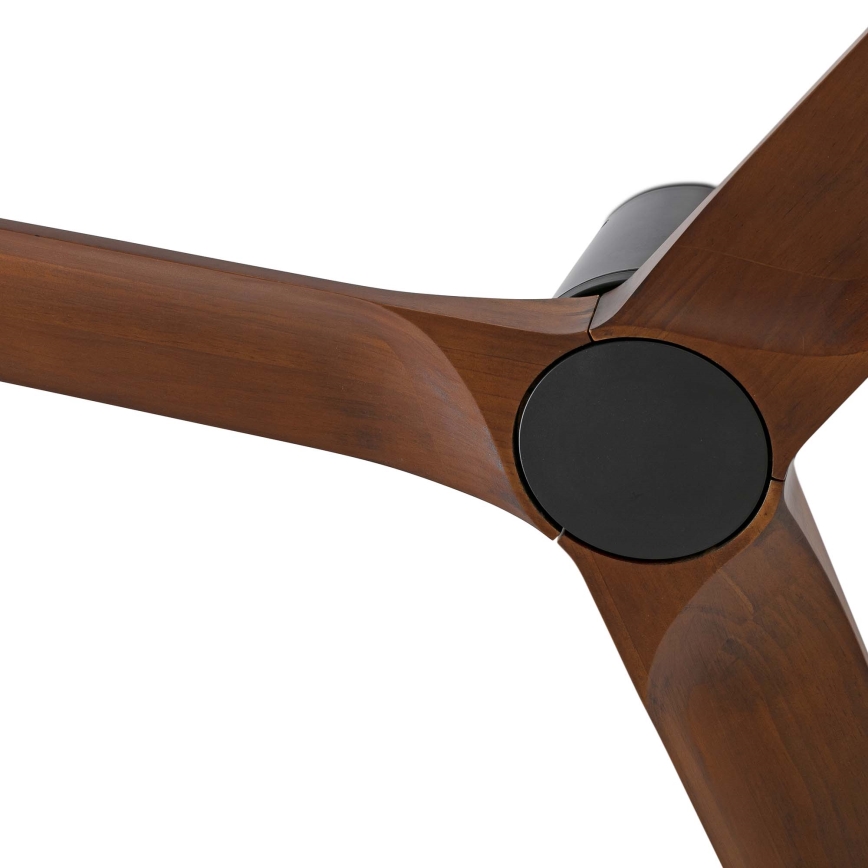 FARO 33837WT - Laeventilaator HEYWOOD TUB S mänd/must d. 90 cm Wi-Fi Tuya + kaugjuhtimispult