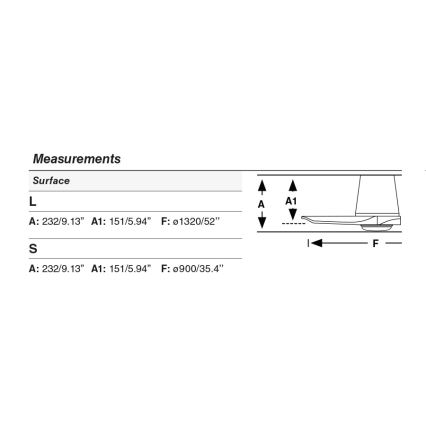 FARO 338381S - HEYWOOD TUB L LED-hämardatav laeventilaator, LED 10 W, 230 V, 2700/3000/4000 K, läbimõõt 132 cm, puit/valge + kaugjuhtimispult