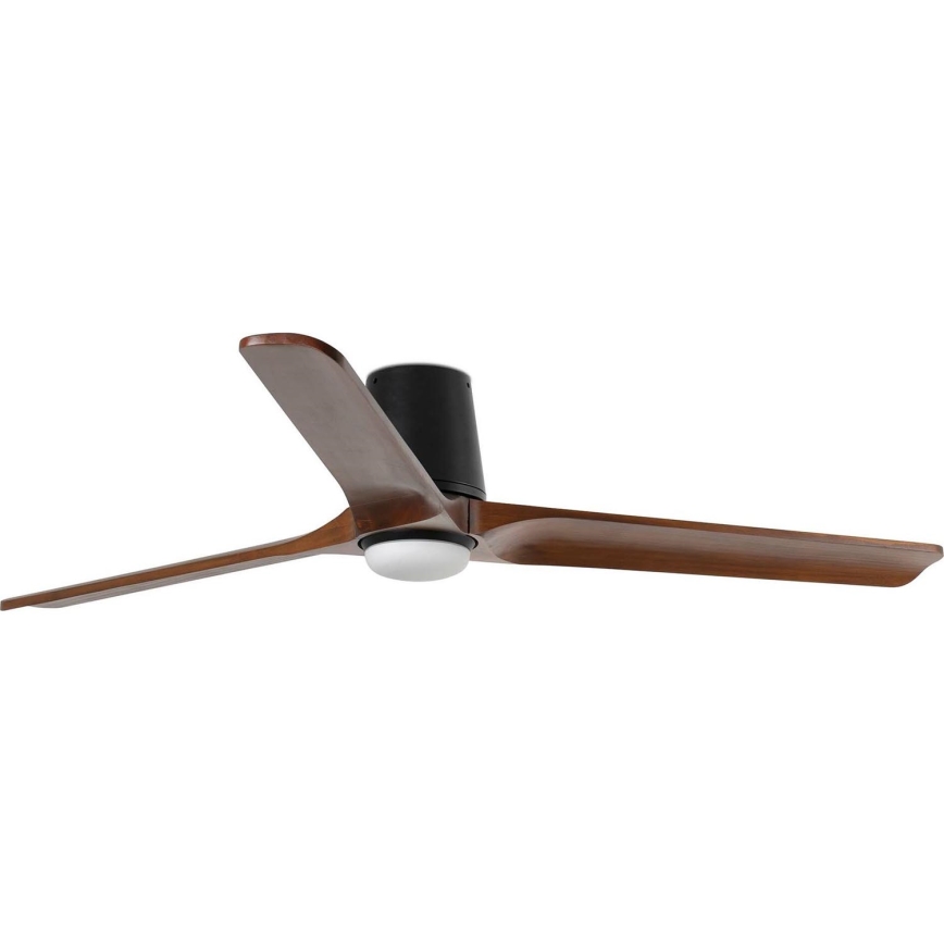 FARO 33839-1TW - LED Hämardatav laeventilaator HEYWOOD TUB L LED/10W/230V 2700/4000/6000K mänd/must d. 132 cm + kaugjuhtimispult