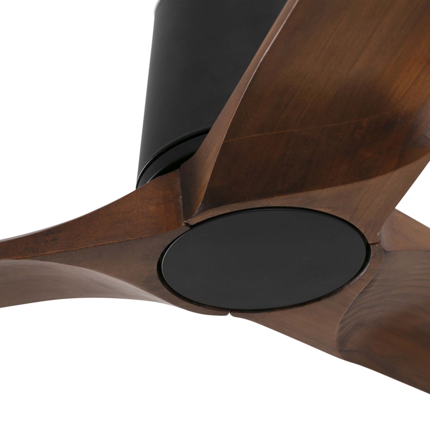 FARO 33839 - Laeventilaator HEYWOOD TUB L mänd/must läbimõõt 132 cm + kaugjuhtimispult