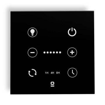 FARO 33988 - Seinale paigaldatav puutetundlik juhtpult laeventilaatoritele 230 V, must