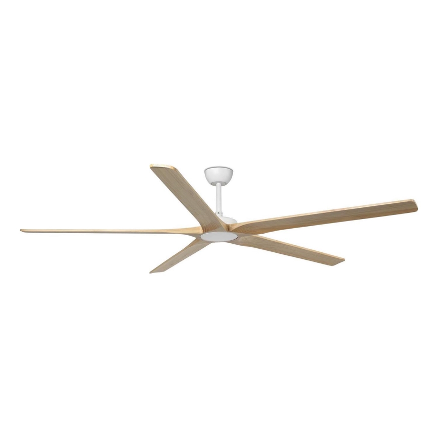 FARO 34191WT - Laeventilaator BIGWOOD XL mänd/valge d. 200 cm Wi-Fi Tuya + kaugjuhtimispult